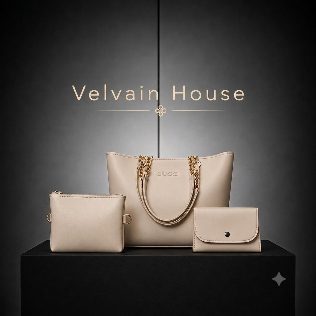 Velvain House 3-Piece Women's Handbag Set
