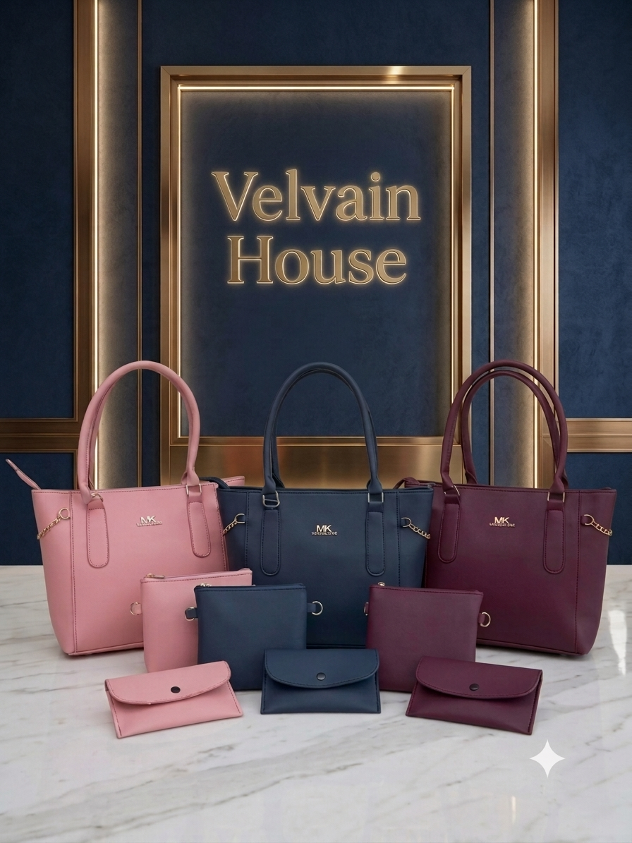 Velvain House Amara 3-Piece Handbag Set